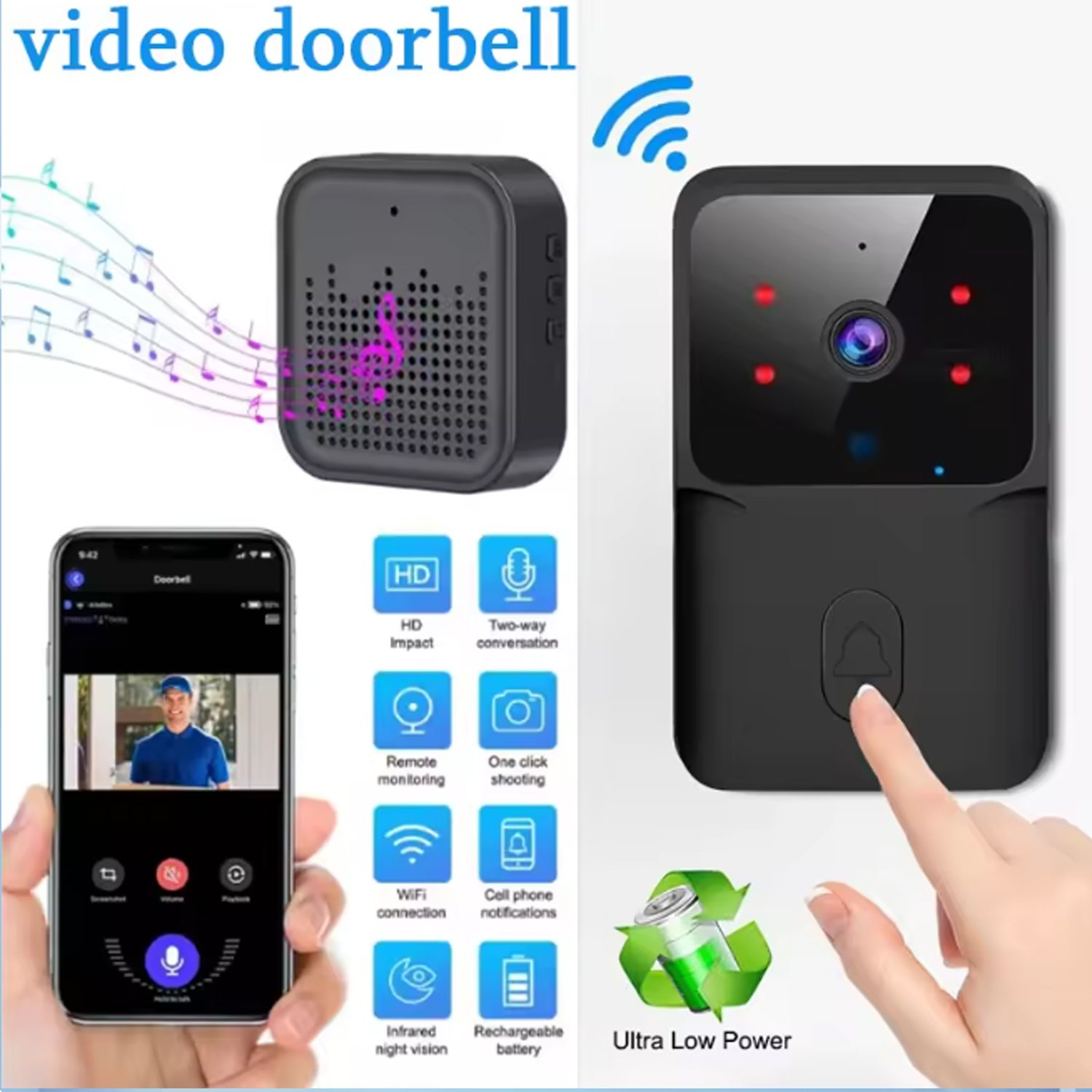 2026 WiFi Video Doorbell 1080P - Smart Doorbell Wired incelemesi ve fiyatı