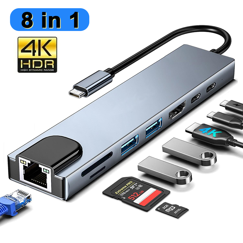 8 In 1 USB Type C Hub for MacB - Home Assistant Sd incelemesi ve fiyatı
