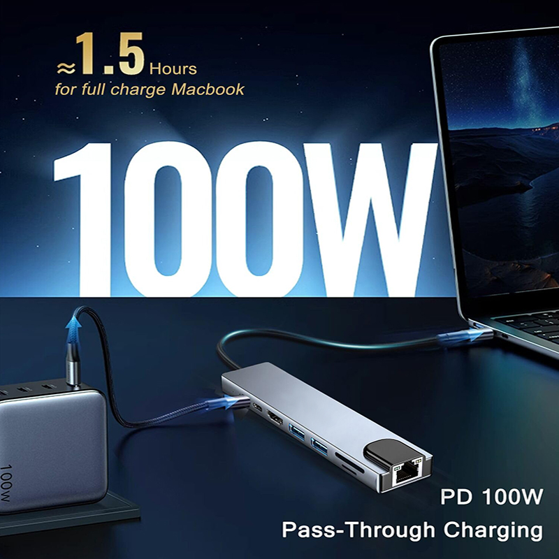 8 In 1 USB Type C Hub for MacB - Home Assistant Sd incelemesi ve fiyatı