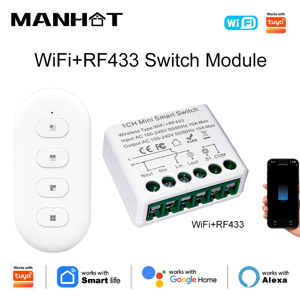 For Tuya WIFI 10A Smart Light  - Smart Home Automation Diy incelemesi ve fiyatı