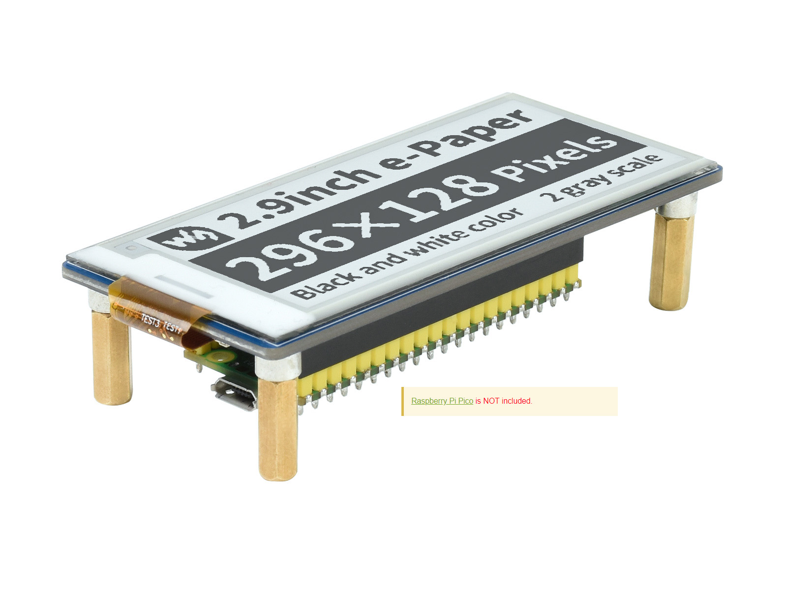 Waveshare Pico-ePaper-2.9,2.9i - Display Epaper 2.9 incelemesi ve fiyatı