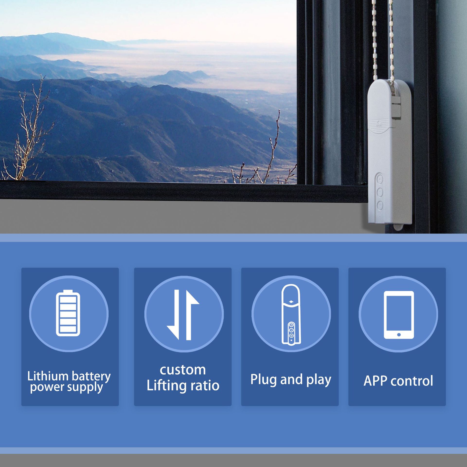 WiFi Electric Blind Roller Mot - Home Automation Technology incelemesi ve fiyatı