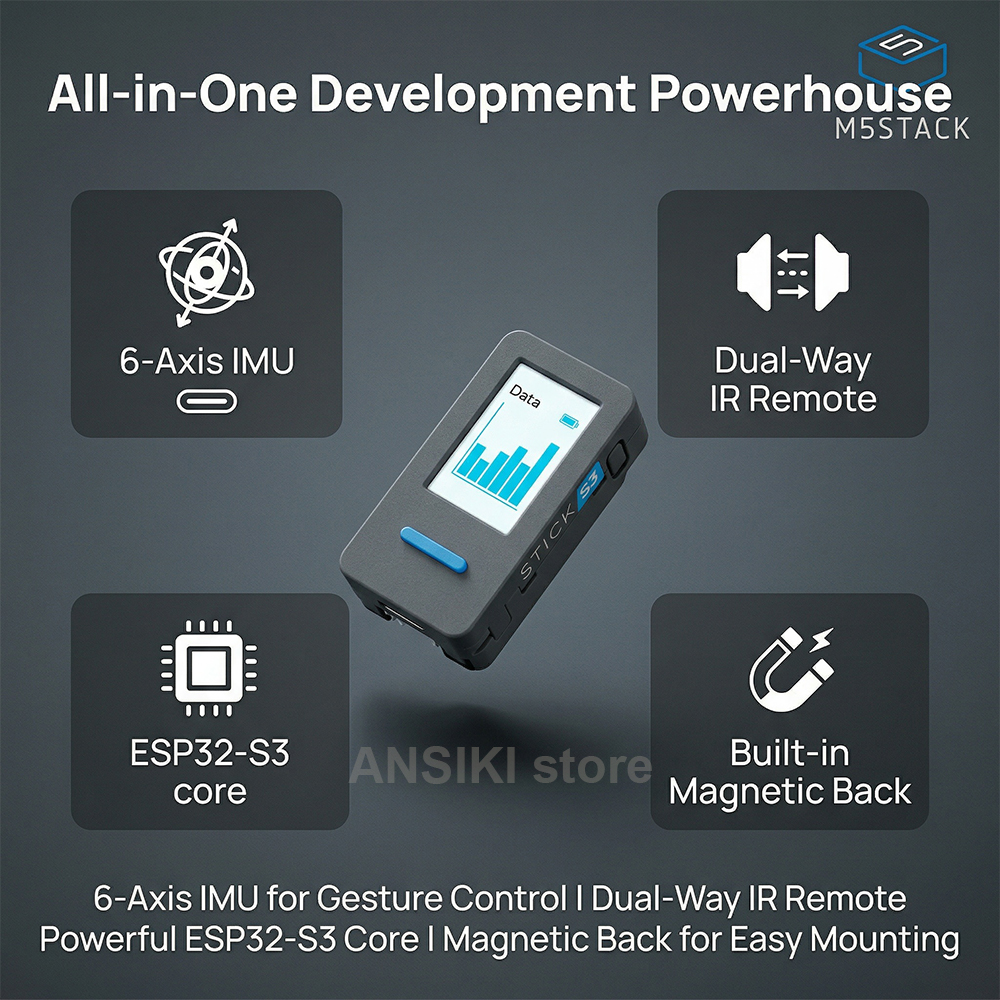 M5Stack M5StickS3 ESP32-S3 IoT - Smart Home Automation Diy incelemesi ve fiyatı