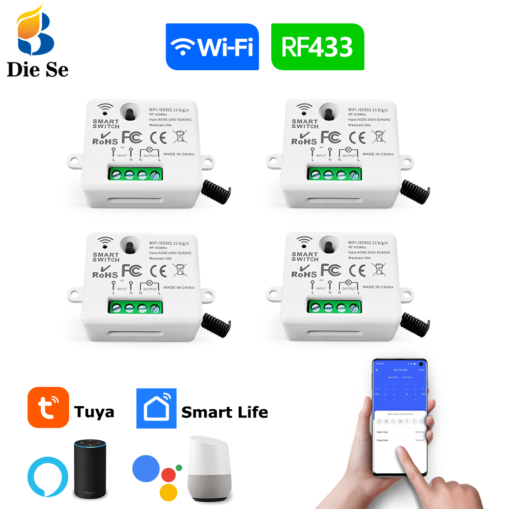 Tuya WiFi Smart Light Switch 4 - Home Automation Industry incelemesi ve fiyatı