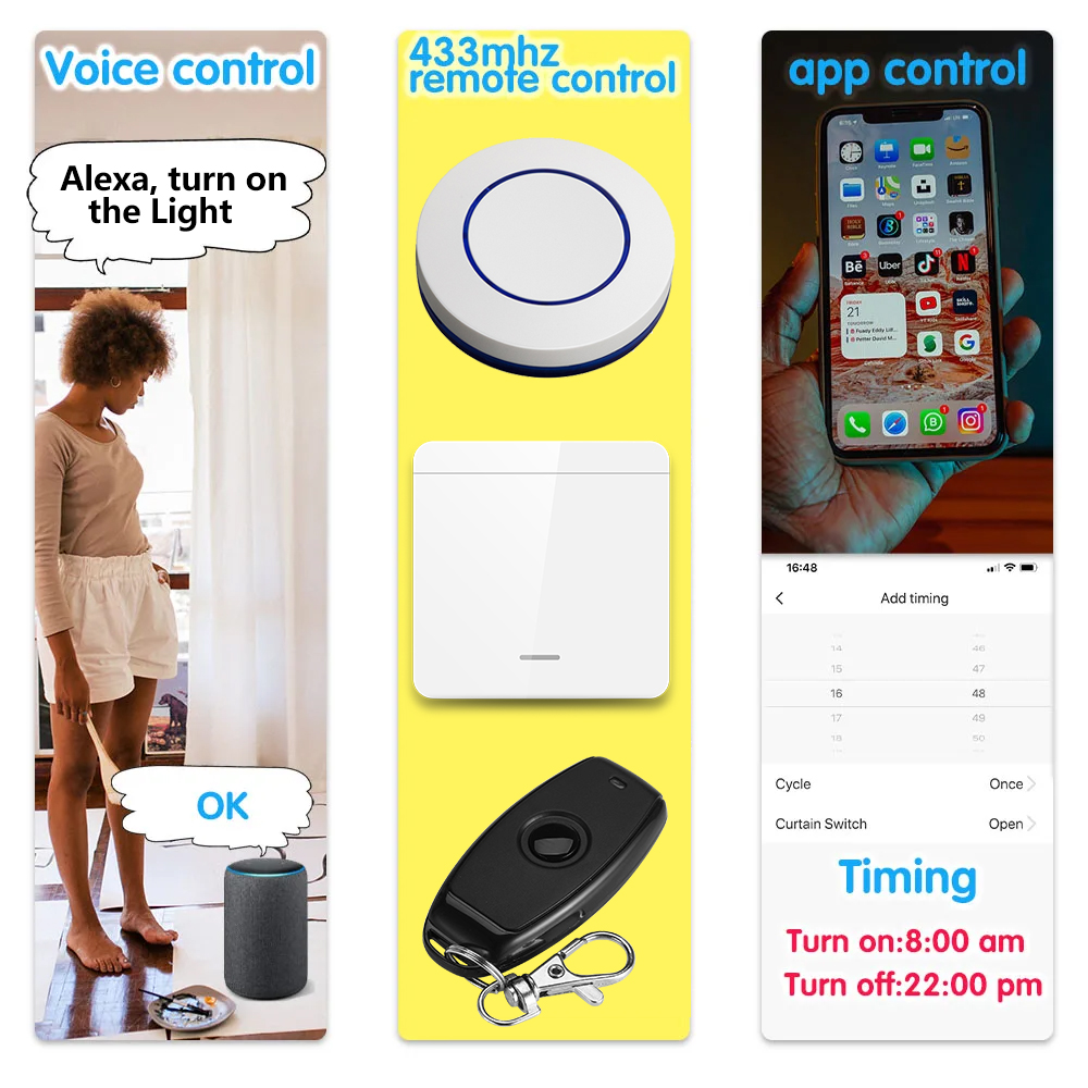Tuya WiFi Smart Light Switch 4 - Home Automation Industry incelemesi ve fiyatı