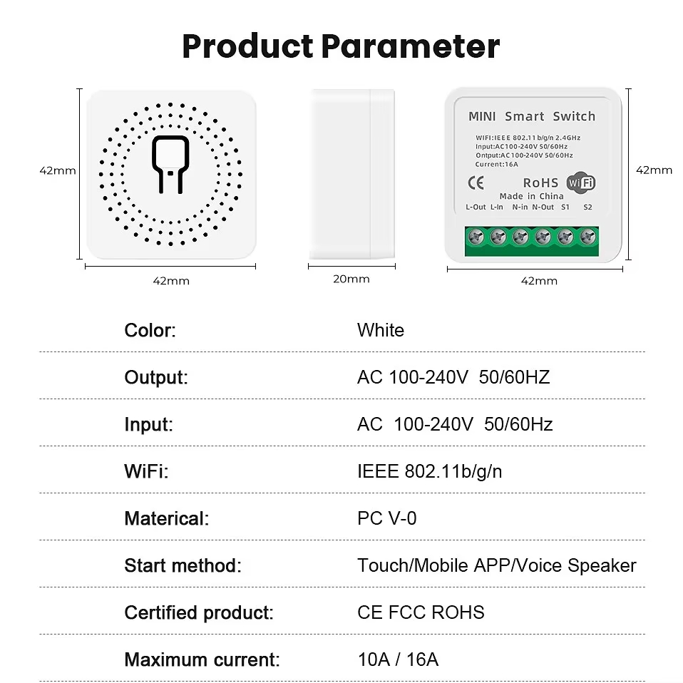 Mini 16A WiFi Switch Smart Lif - Home Automation Ideas incelemesi ve fiyatı