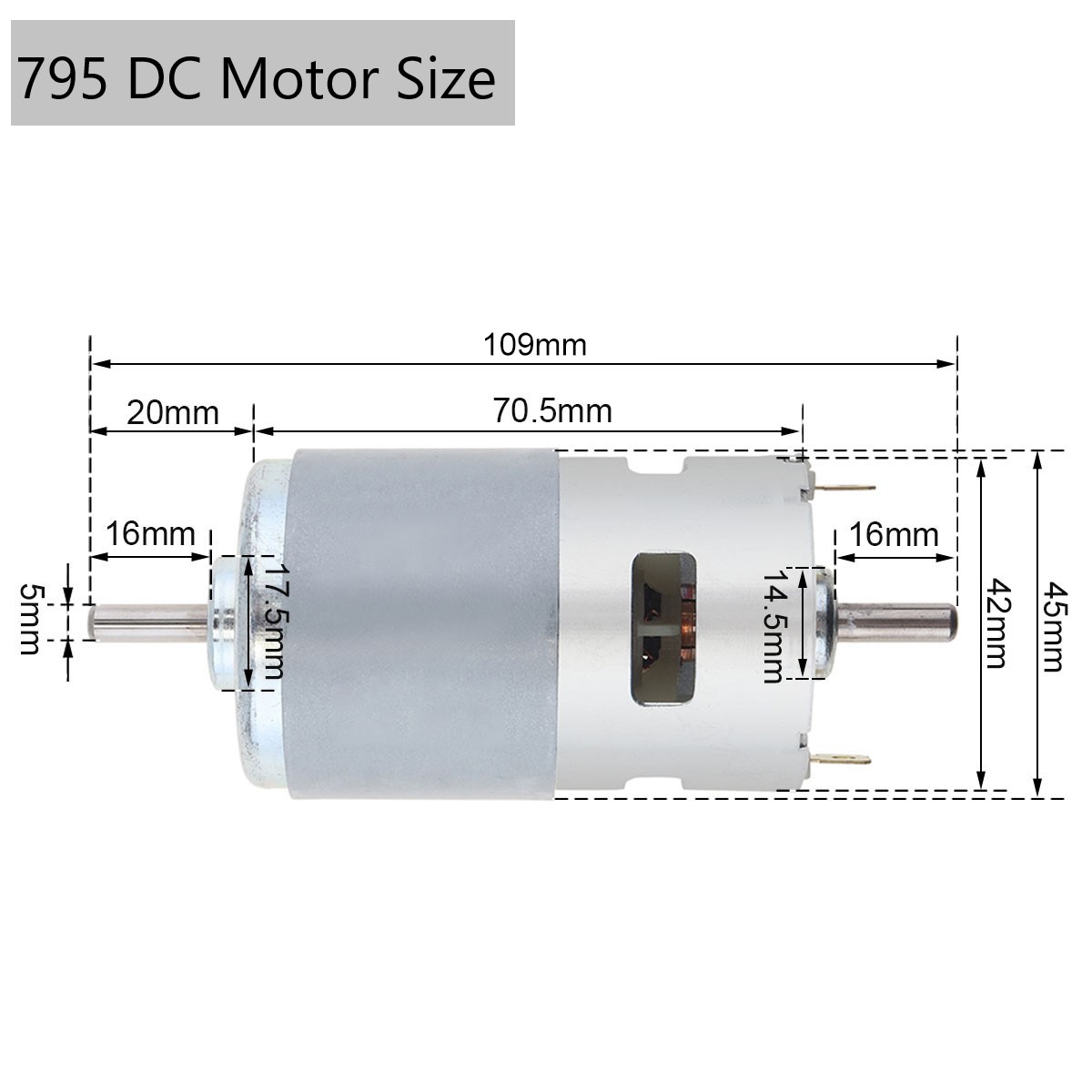 775 795 895 DC Motor 12V Dual  - Home Automation System Diy incelemesi ve fiyatı