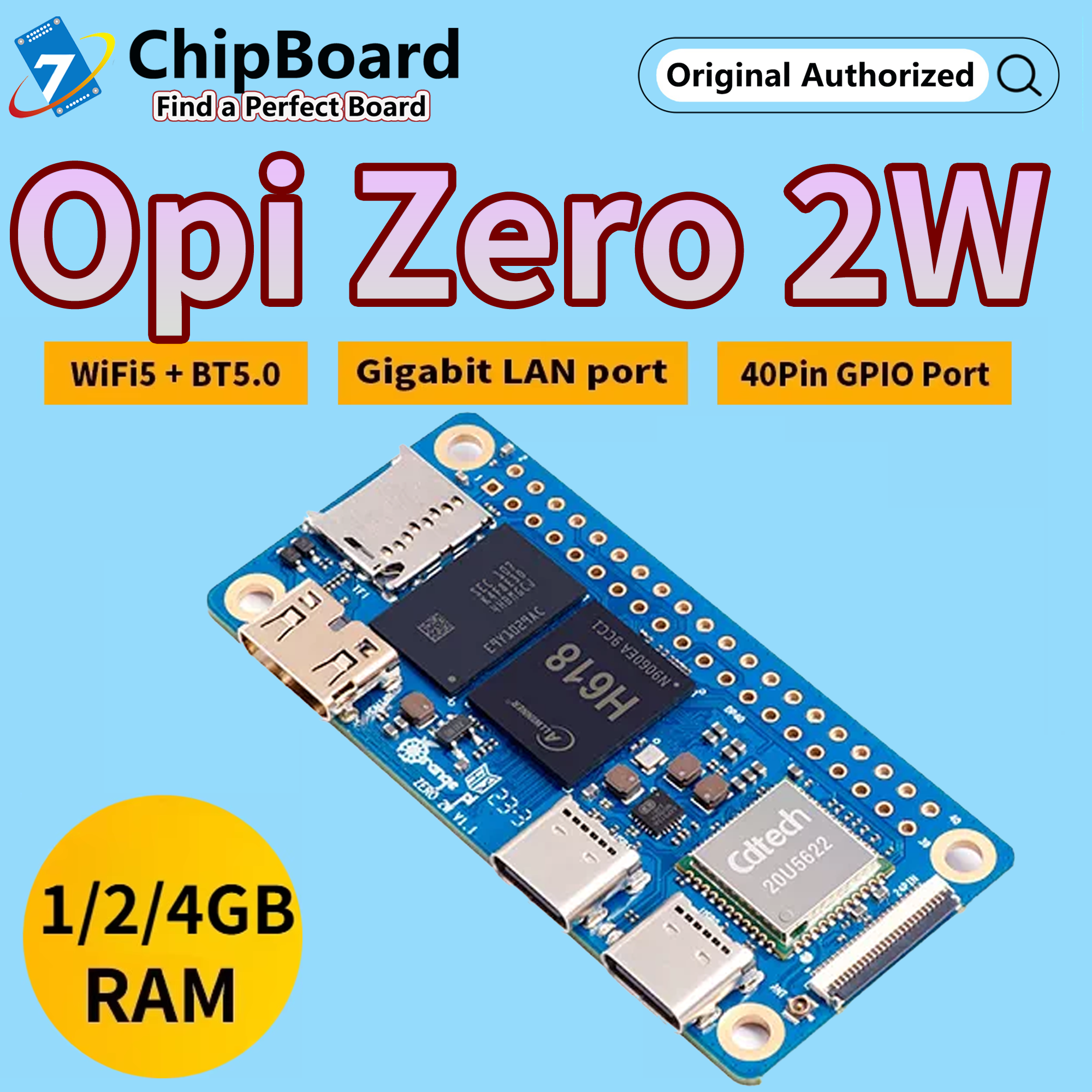 OPi Zero 2W 1G/1.5G/2G/4GB RAM - Pi Zero W Board incelemesi ve fiyatı
