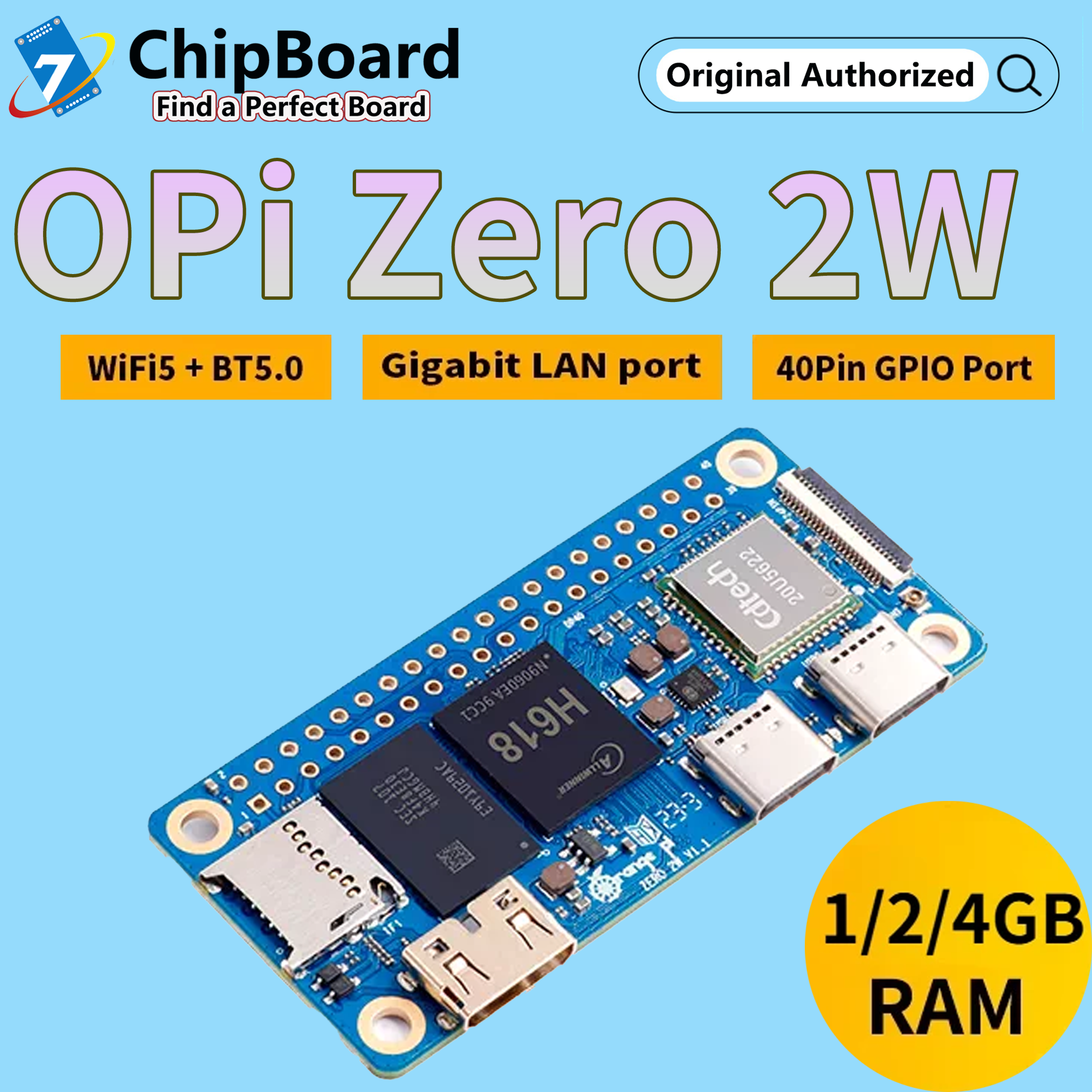 OPi Zero 2W 1G/1.5G/2G/4GB RAM - Pi Zero W Board incelemesi ve fiyatı