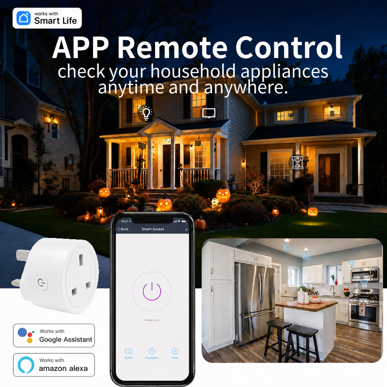 Tuya UK-Standard Smart Plug Wi - Home Automation Technology incelemesi ve fiyatı
