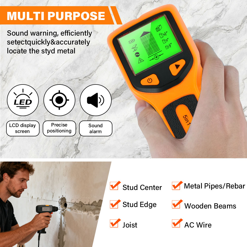 New 5-in-1 Wall Detector Handh - Water Leak Detector Wired incelemesi ve fiyatı
