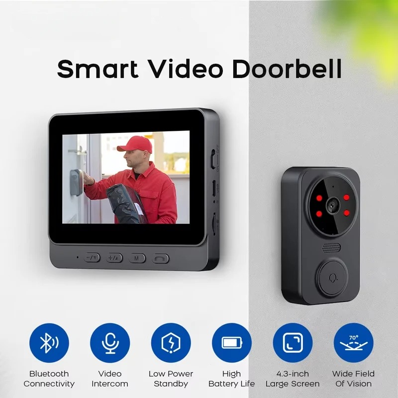 M8 Smart Visual Doorbell WiFi  - Smart Doorbell Wired incelemesi ve fiyatı