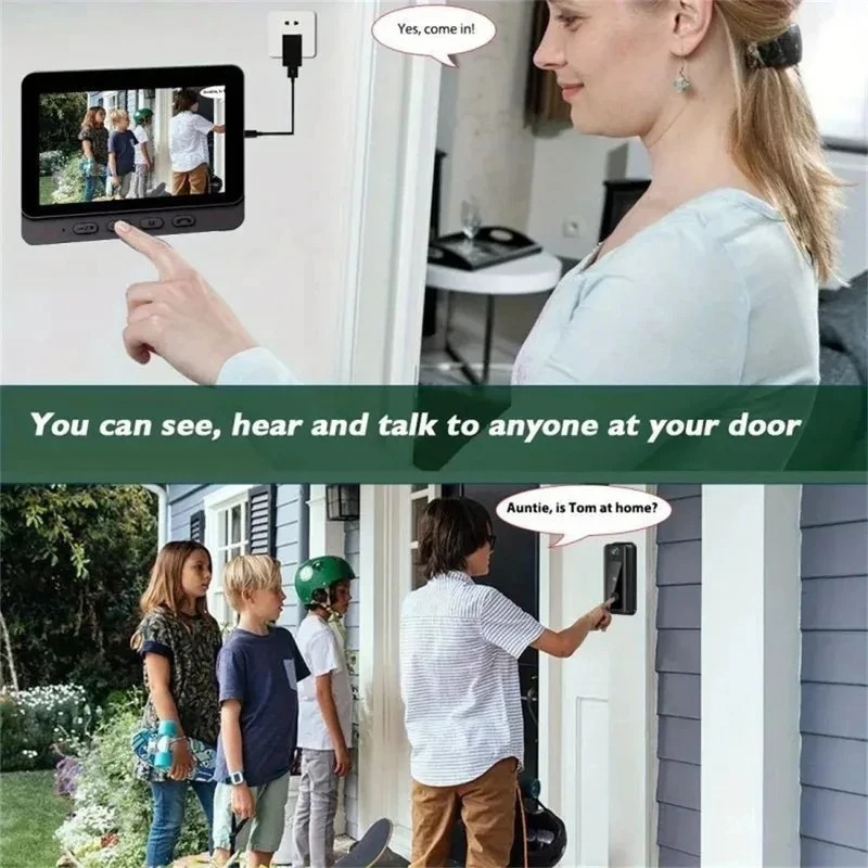 M8 Smart Visual Doorbell WiFi  - Smart Doorbell Wired incelemesi ve fiyatı