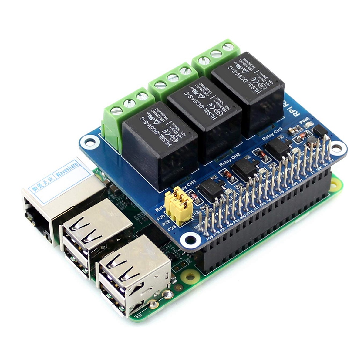 Waveshare 5V 3-Channel Relay M - Pi Zero W Board incelemesi ve fiyatı