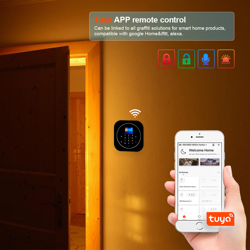 KERUI G12 Wireless Tuya Home A - Smart Home Automation Diy incelemesi ve fiyatı