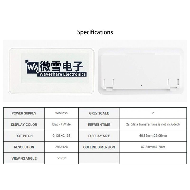 New  2.9 Inch Wireless NFC-Pow - Display Epaper 2.9 incelemesi ve fiyatı