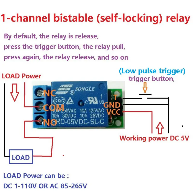Flip-Flop Latch Relay Module B - Home Automation With Arduino incelemesi ve fiyatı