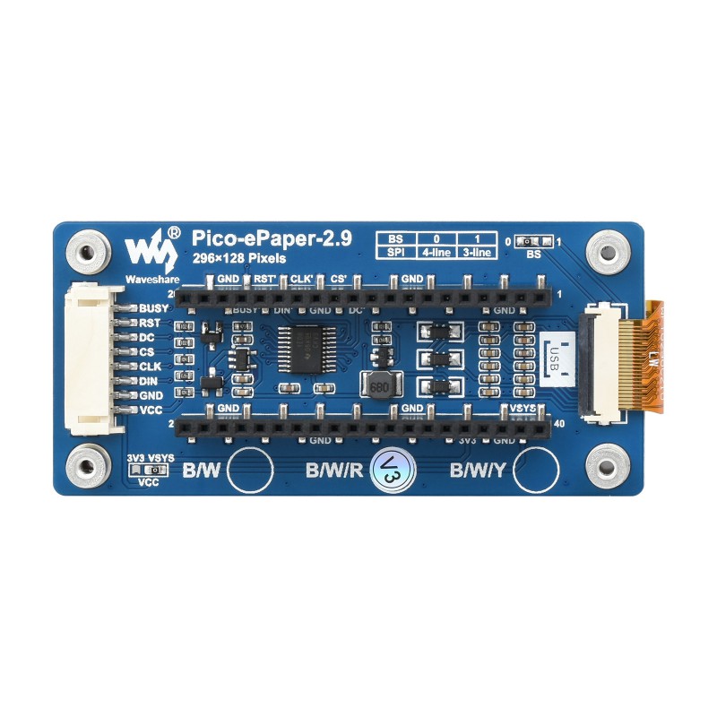 Waveshare Pico-ePaper-2.9-B,2. - Display Epaper 2.9 incelemesi ve fiyatı