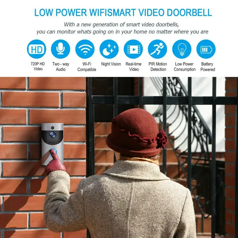 720P HD Smart Home Wireless WI - Smart Doorbell Wired incelemesi ve fiyatı