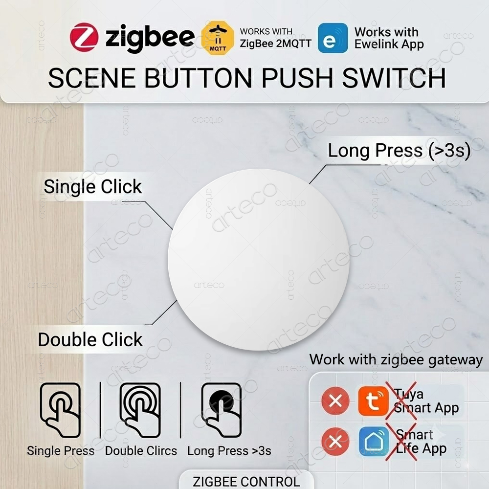 Zigbee Button Scene Switch Wir - Home Automation Technology incelemesi ve fiyatı