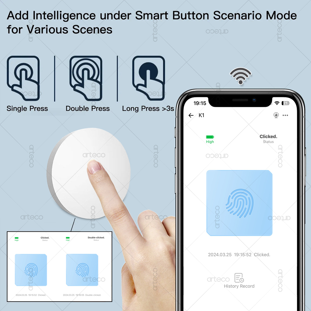 Zigbee Button Scene Switch Wir - Home Automation Technology incelemesi ve fiyatı