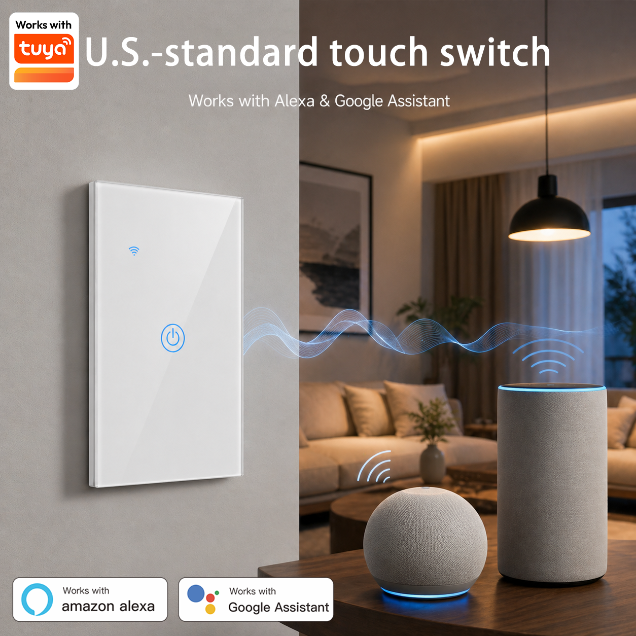 Tuya US Standard Touch Light S - Home Automation Technology incelemesi ve fiyatı