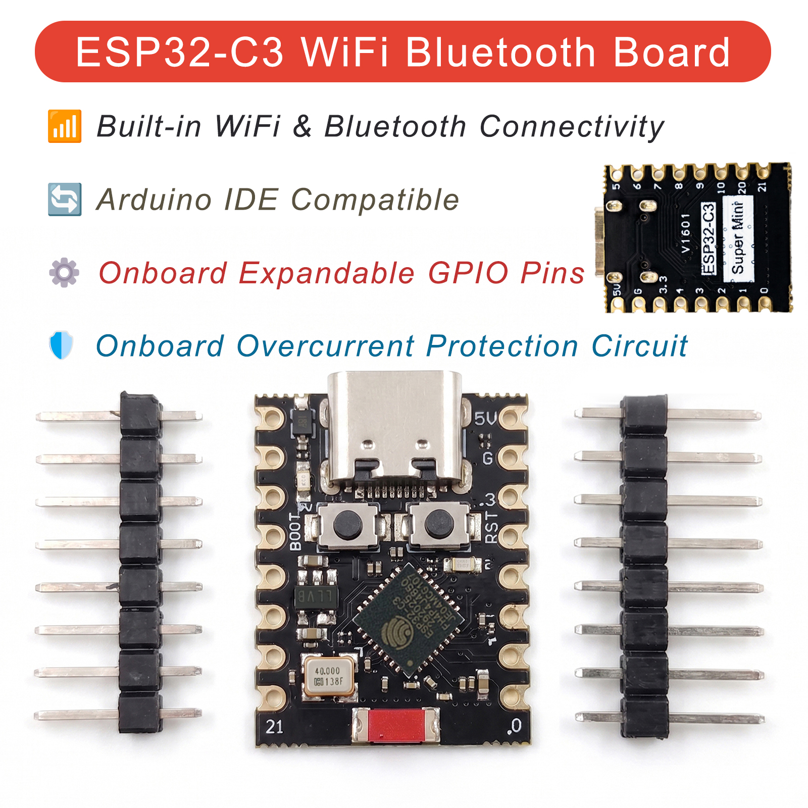1-10PCS ESP32-C3 SuperMini Dev - Home Automation With Arduino incelemesi ve fiyatı